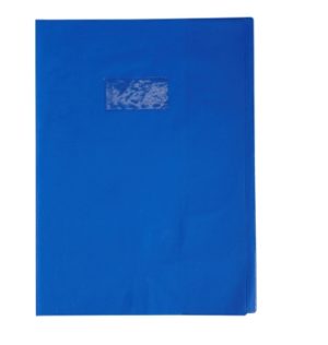 PROTEGE CAHIER 24X32 OPAQUE BLEU