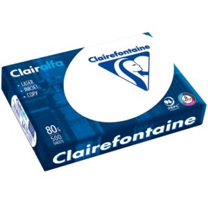 RAMETTE 500 FEUILLES A4 BLANC 80G CLAIRALFA