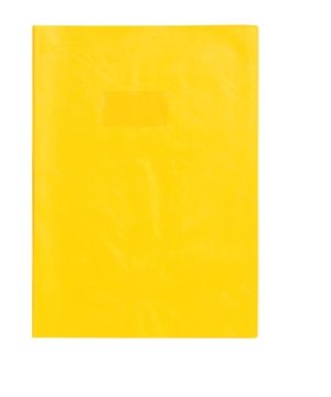 PROTEGE CAHIER 17X22 OPAQUE JAUNE