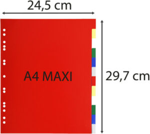 EXACOMPTA INTERCALAIRES A4 MAXI 12 POSITIONS POLYPRO - Image 2