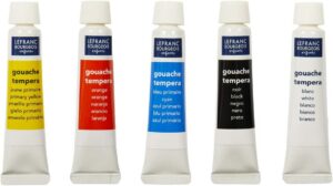 LEFRANC BOURGEOIS GOUACHE SET DE 5 TUBES 10ML - Image 2