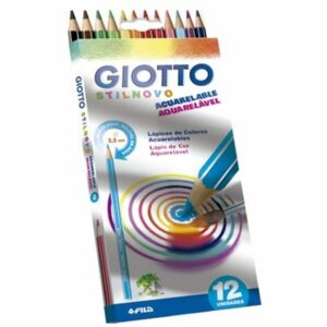 GIOTTO CRAYONS AQUARELLES STILNOVO POCHETTE DE 12