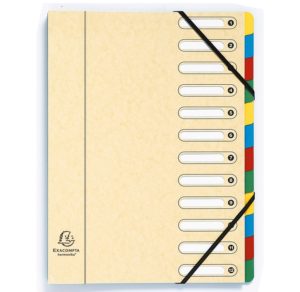 TRIEUR 12 COMPARTIMENTS CARTON EXACOMPTA