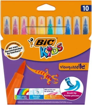 BIC FEUTRES VISAQUARELLE POCHETTE DE 10