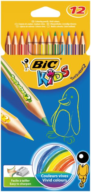 CRAYONS COULEURS BIC TROPICOLOR