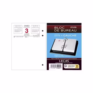 LECAS BLOC DATE A GAUCHE 2026