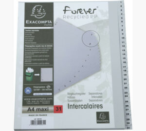 EXACOMPTA INTERCALAIRES NUMERIQUES 1 A 31