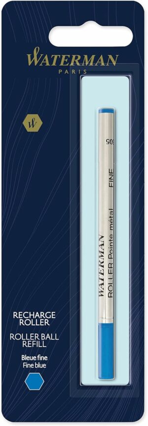 WATERMAN RECHARGE ROLLER POINTE FINE BLEU