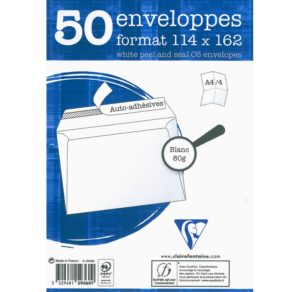 PAQUET 50 ENVELOPPES C6