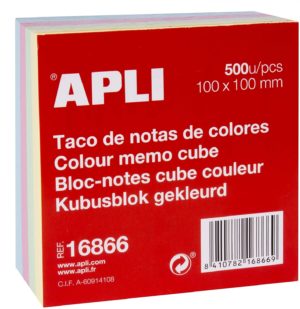 APLI BLOC CUBE COULEURS