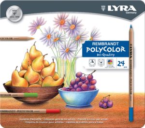 CRAYONS DE COULEUR LYRA REMBRANDT POLYCOLOR BOITE DE 24