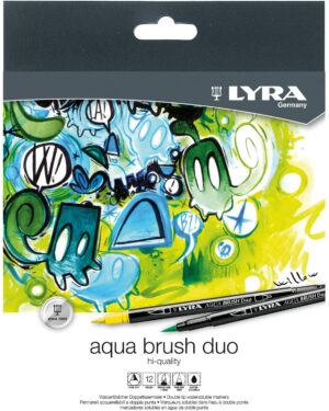 LYRA FEUTRES AQUA BRUSH DUO BOITE DE 12