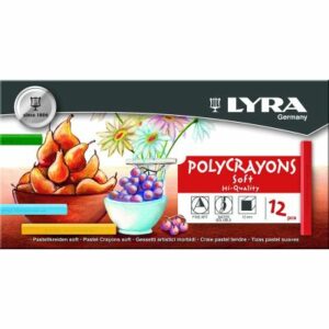 LYRA CRAIES PASTELS POLYCRAYONS BOITE DE 12