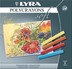 LYRA CRAIES PASTELS POLYCRAYONS BOITE DE 24