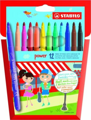 STABILO FEUTRES POWER ETUI DE 12