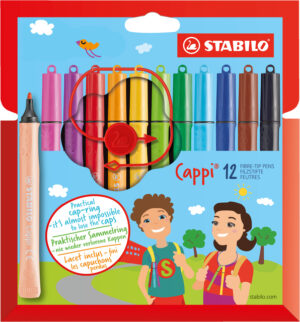 STABILO FEUTRES CAPPI POCHETTE DE 12