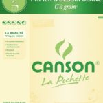 CANSON POCHETTE DESSIN C A GRAIN A3 180G