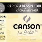 CANSON POCHETTE MI-TEINTES NOIRES 24X32