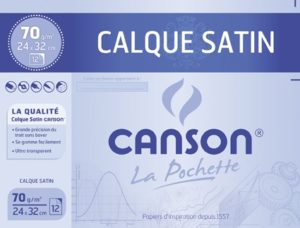 CANSON POCHETTE PAPIER CALQUE 24X32 70G