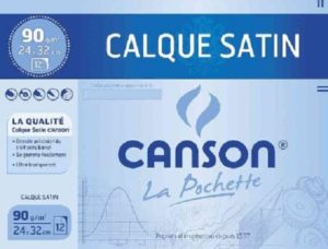 CANSON POCHETTE PAPIER CALQUE 24X32 90G