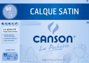 CANSON POCHETTE PAPIER CALQUE A4 90G