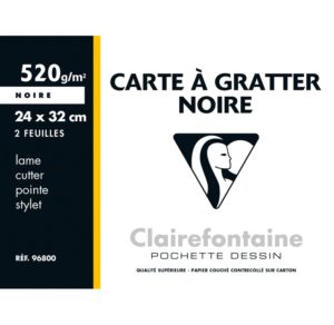 CLAIREFONTAINE POCHETTE CARTE A GRATTER