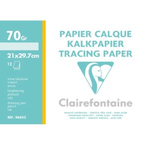 CLAIREFONTAINE POCHETTE PAPIER CALQUE A4 70 GR