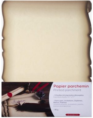 HERBIN PAPIER DECOUPE EFFET PARCHEMIN