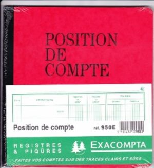 POSITION DE COMPTE 21 X 19