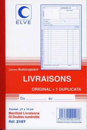 MANIFOLD LIVRAISONS A5