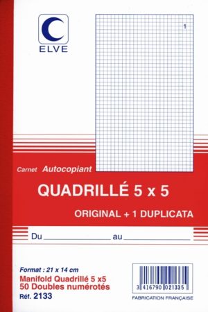 MANIFOLD QUADRILLE A5 DUPLI