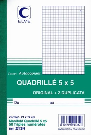 MANIFOLD QUADRILLE A5 TRIPLI