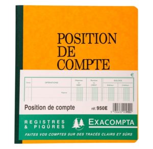 POSITION DE COMPTE 21 X 19