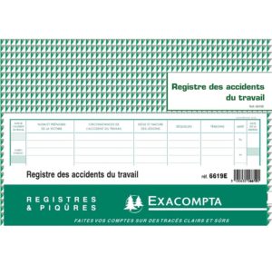 REGISTRE ACCIDENTS DU TRAVAIL