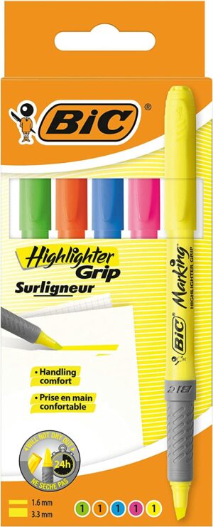 BIC HIGHLIGHTER SURLIGNEURS ETUI DE 5