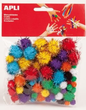 POMPONS COULEURS ASSORTIS