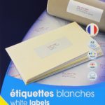 ETIQUETTES BLANCHES BUREAU A4