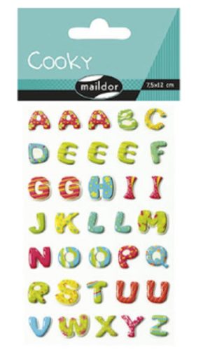 STICKERS COOKY ALPHABET MAILDOR