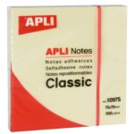 NOTES ADHESIVES 40 X 50 MM JAUNE