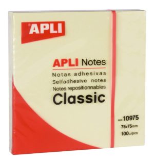 NOTES ADHESIVES 40 X 50 MM JAUNE