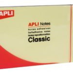 NOTES ADHESIVES 75 X 50 MM JAUNE