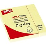 NOTES ADHESIVES 75 X 75 MM JAUNE