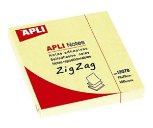 NOTES ADHESIVES 75 X 75 MM JAUNE