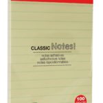 NOTES ADHESIVES 125 X 50 MM JAUNE