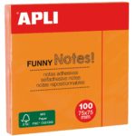 NOTES ADHESIVES 75 X 75 MM JAUNE VIF