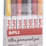 APLI MARQUEURS PERMANENTS POCHETTE DE 7