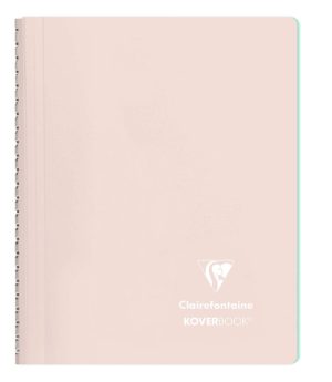 CLAIREFONTAINE KOVERBBOK BLUSH CARNET A5 SPIRALE BLEU GIVRE