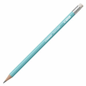 STABILO CRAYON PAPIER BOUT GOMME PASTEL BLEU