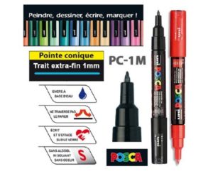 MARQUEUR POSCA EXTRA FIN PC1MC