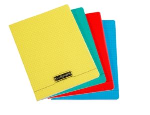 CAHIER POLYPRO INCOLORE A4 48P 5X5